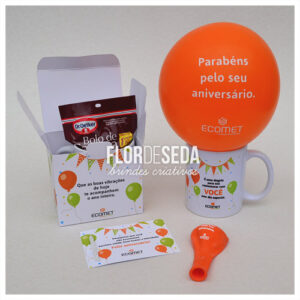 Aniversário Funcionário Kit Caneca Personalizada.