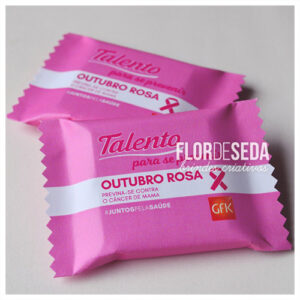 Brinde Outubro Rosa Chocolate Talento personalizado