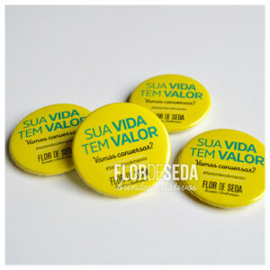 Brinde Setembro Amarelo Botton personalizado