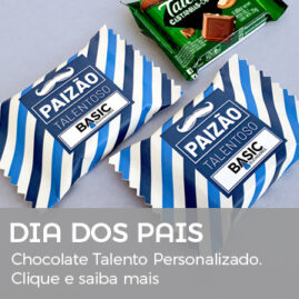 Chocolate Talento personalizado para o Dia dos Pais