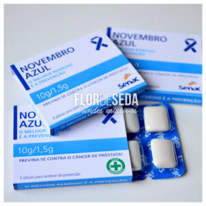 Brinde Novembro Azul Embalagem Personalizada com Chiclete