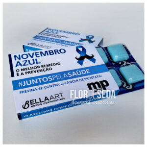 Brinde Novembro Azul Embalagem Personalizada com Chiclete