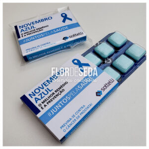 Brinde Novembro Azul Embalagem Personalizada com Chiclete