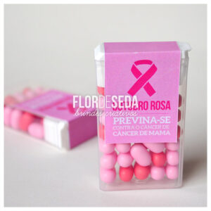 Brinde Outubro Rosa Tic Tac personalizado