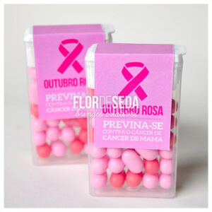 Brinde Outubro Rosa Tic Tac personalizado