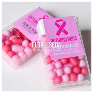 Brinde Outubro Rosa Tic Tac personalizado