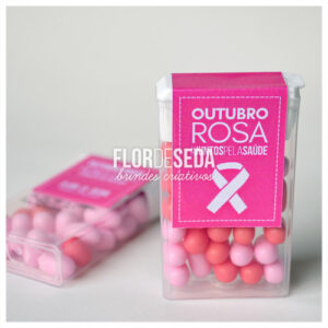 Brinde Outubro Rosa Tic Tac personalizado