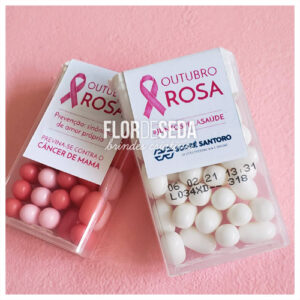 Brinde Outubro Rosa Tic Tac personalizado